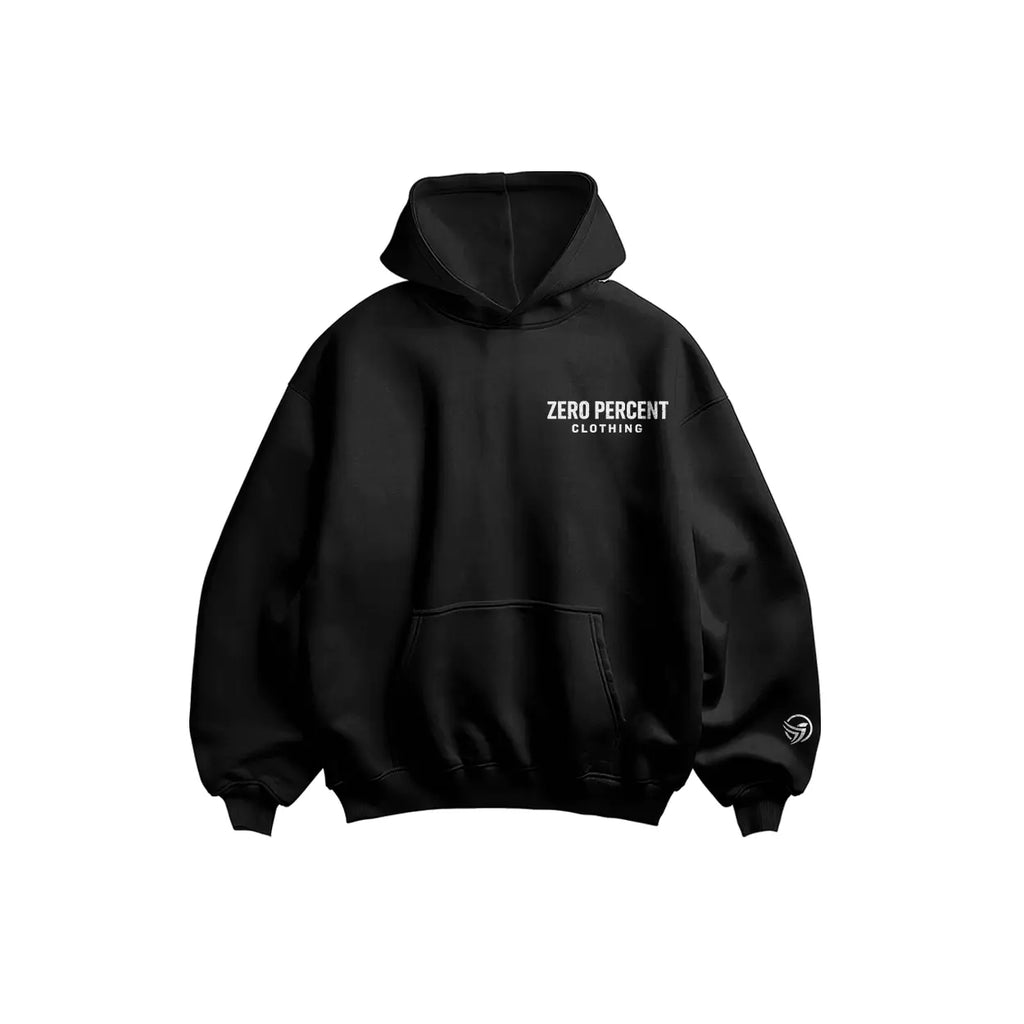 Zero Percent Hoodie Black