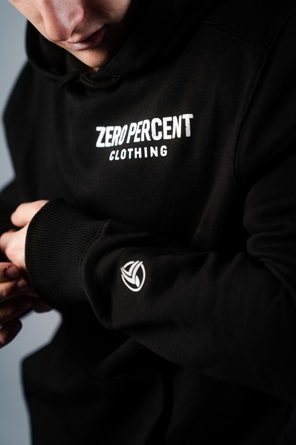 Zero Percent Hoodie Black